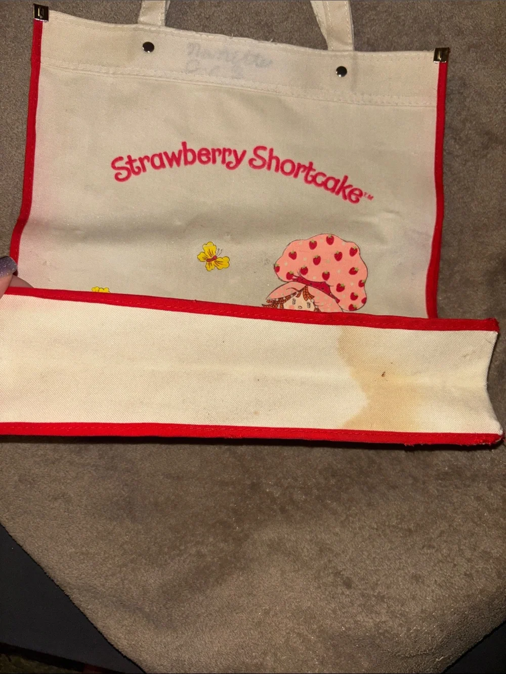 Vintage 1980’s Strawberry Shortcake Tote Bag
